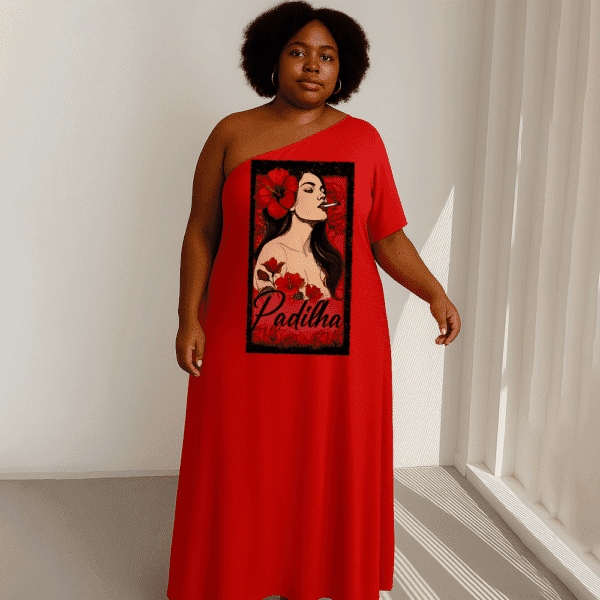 Vestido Maria Padilha laroyê vermelho