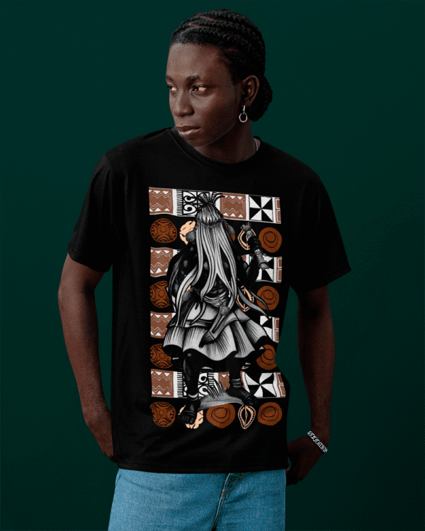 Camiseta Omolu símbolos preto