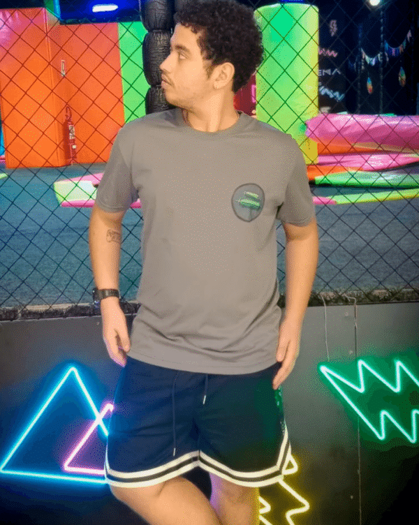Camiseta Xangô oferenda cinza frente