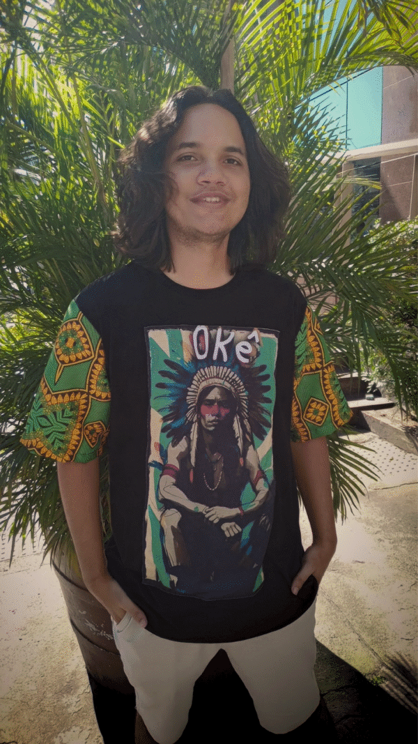 Camiseta Caboclo manga colorida - Imagem 5