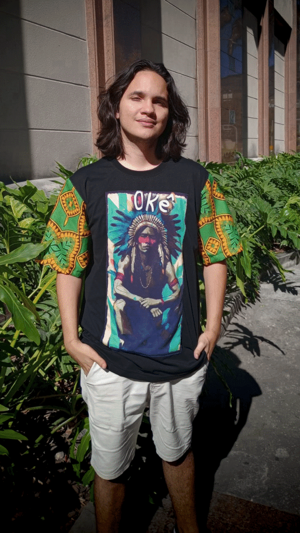 Camiseta Caboclo manga colorida - Imagem 4