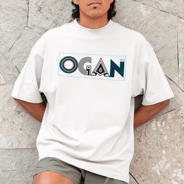 Camiseta Ogan de Oxaguian branco frente