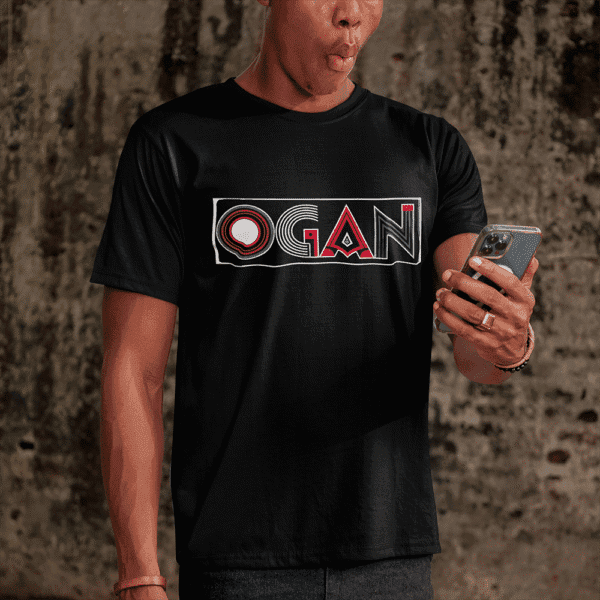 Camiseta Ogan de Bara preto frente