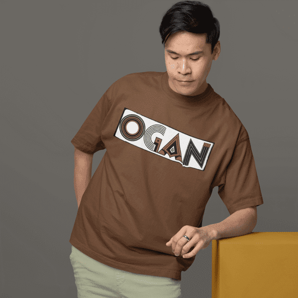 Camiseta Ogan de Airá marrom frente