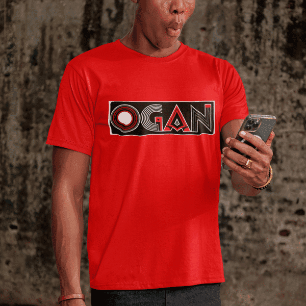 Camiseta Ogan de Bara vermelho frente