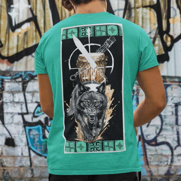Camiseta Ogan de Ogum verde água
