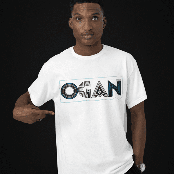 Camiseta Ogan de Oxalá branco frente