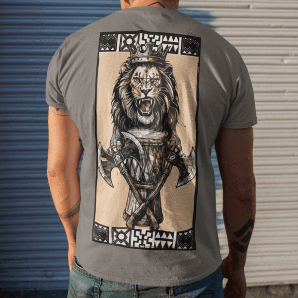 Camiseta Ogan de Xangô cinza