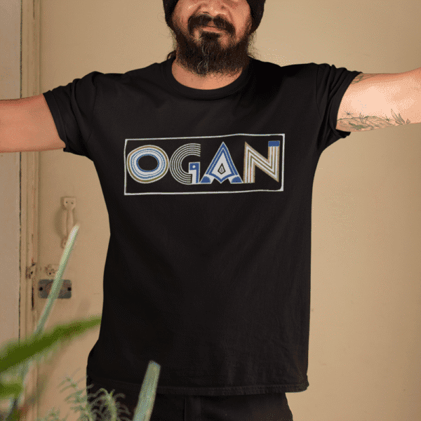 Camiseta Ogan de Ogum preto frente