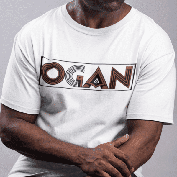 Camiseta Ogan de Omolu branco frente