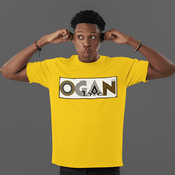 Camiseta Ogan de Oxum amarelo frente