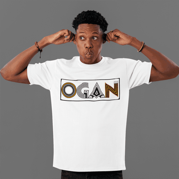 Camiseta Ogan de Oxum branco frente
