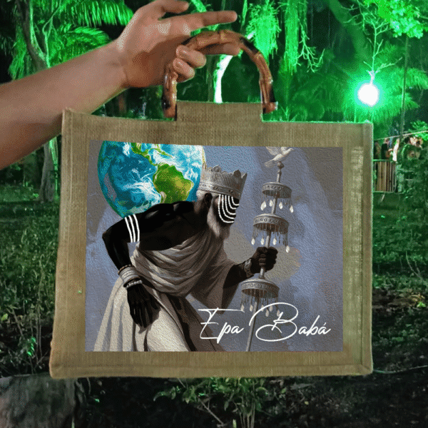 Bolsa Oxalá com Alça de bambu