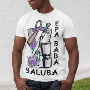 Camiseta Nanã e Oxaguian ferramentas