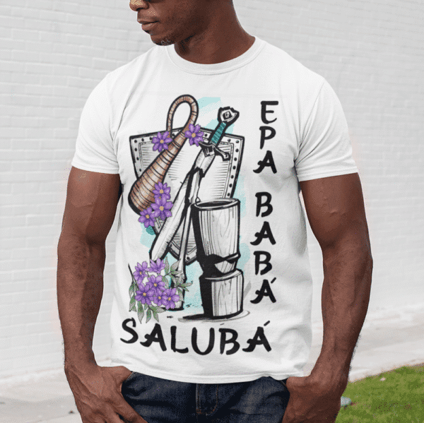 Camiseta Nanã e Oxaguian ferramentas