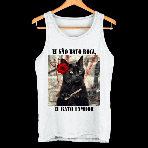 Camiseta Gato do Axé com flor branco - Imagem 5