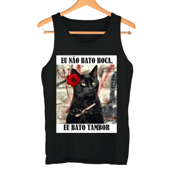 Camiseta Gato do Axé com flor branco - Imagem 6