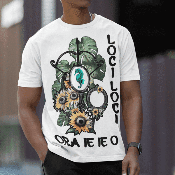 Camiseta Oxum e Logun Edé ferramentas