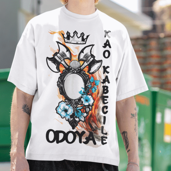 Camiseta Yemanjá e Xangô ferramentas