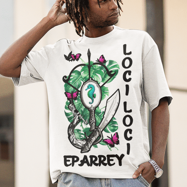 Camiseta Iansã e Logun Edé ferramentas
