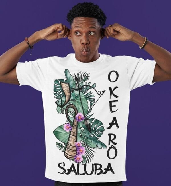 Camiseta Nanã e Oxóssi ferramentas
