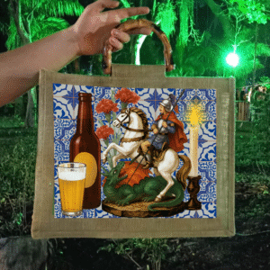 Bolsa São Jorge com Alça de Bambu