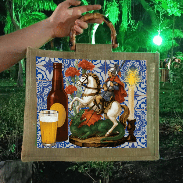 Bolsa São Jorge com Alça de Bambu
