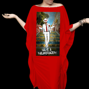 Alaka Zé Pilintra descendo a escada Selarón