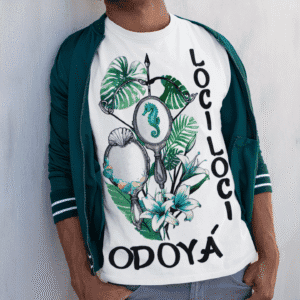 Camiseta Yemanjá e Logun Edé Ferramentas