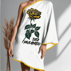 Vestido ombro único curto Tata Mulambo