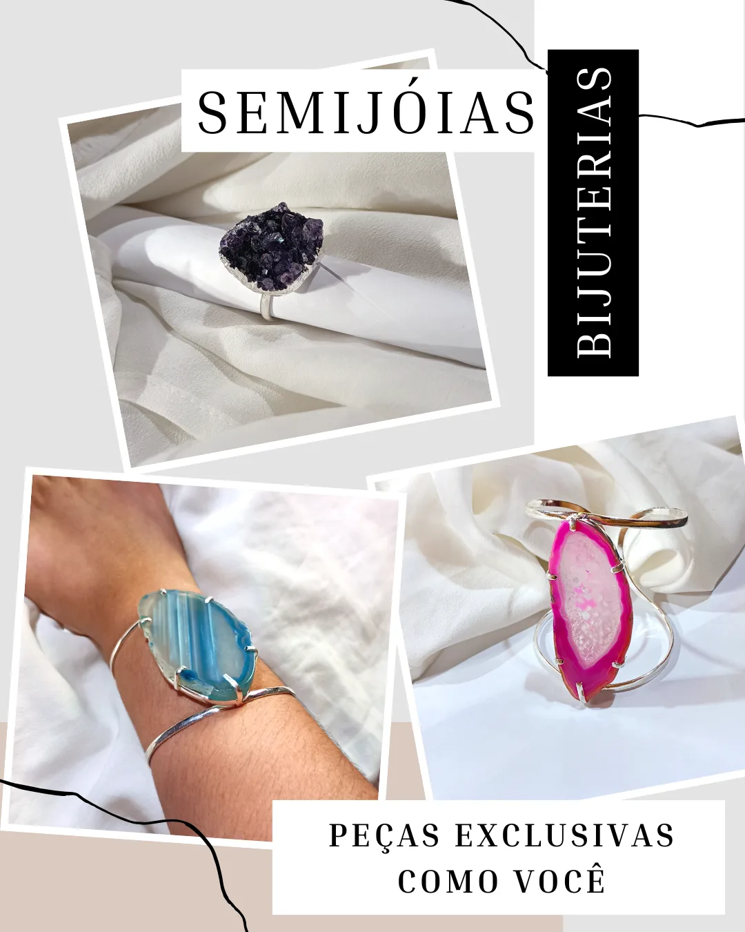 1- Semijóias e bijuterias