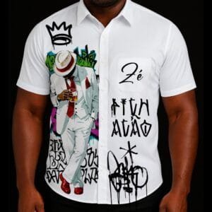 Camisa Social Zé Pilintra pixação