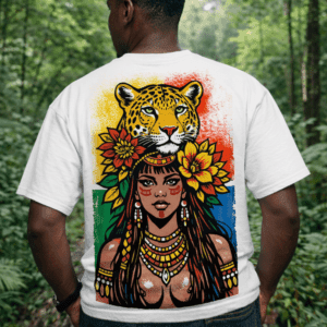 Camiseta Cabocla nas costas