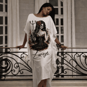 Alaka Rosa Caveira estampa grande