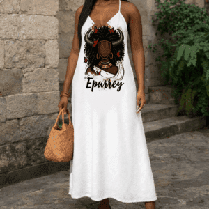 Vestido de alcinha Iansã desenho