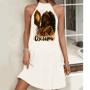 Vestido rodado Oxum desenho