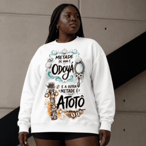 Moletom metade Yemanjá e Omolu