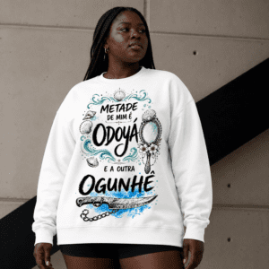 Moletom metade Yemanjá e Ogum