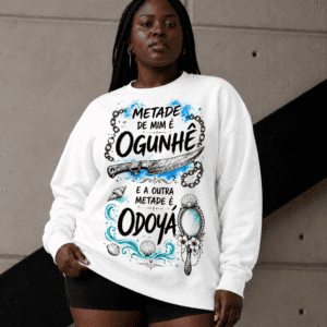 Moletom metade Ogum e Yemanjá
