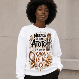 Moletom metade Omolu e Oxum