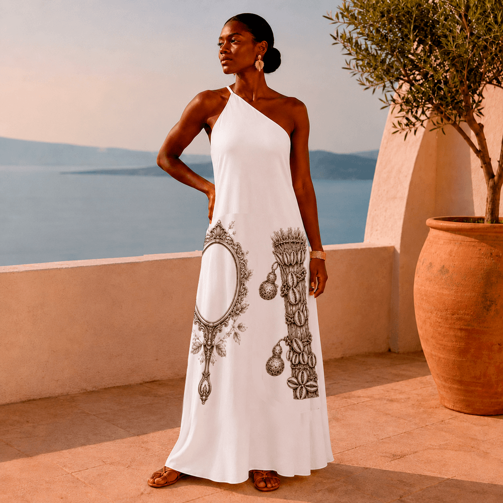 Vestido Metade Oxum e Omolu