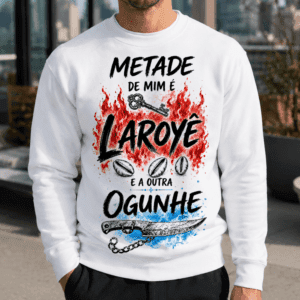 Moletom metade Bara e Ogum