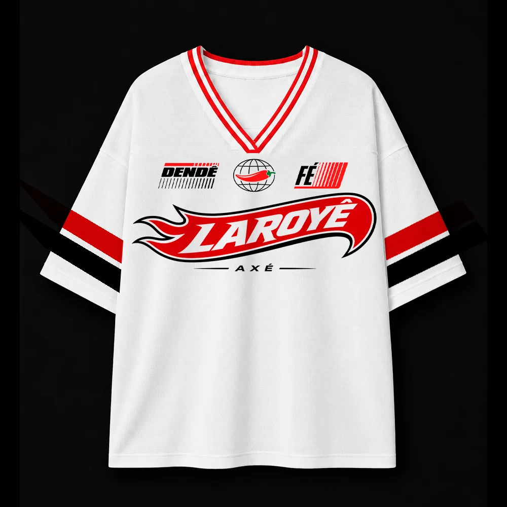 Camiseta oversized Exú estilo corrida