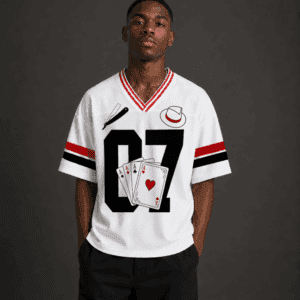 Camiseta oversized Zé Pilintra estilo futebol
